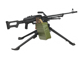 7.62mm PKMS Kalashnikov modernized machine gun on a Stepanov mount